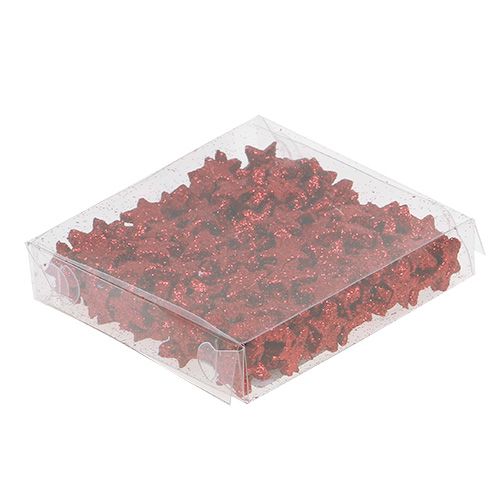 Artikel Stern Glitter 1,5cm zum Streuen Rot 144St