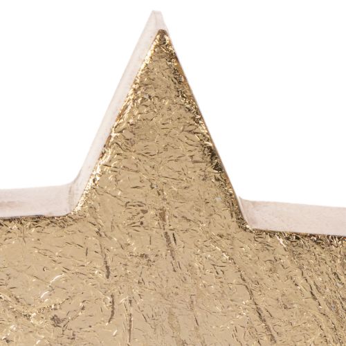Deko-Sterne aus Holz Gold 10cm 3er-Set für Innenbereich | Floristik24.ch