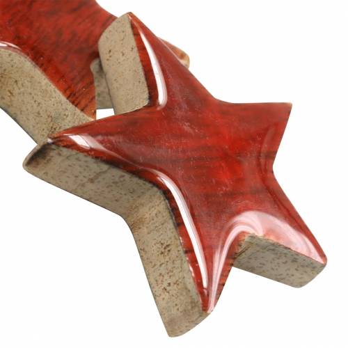 Floristik24 Streudeko Stern Mango Rot lackiert 5×5cm 16 St