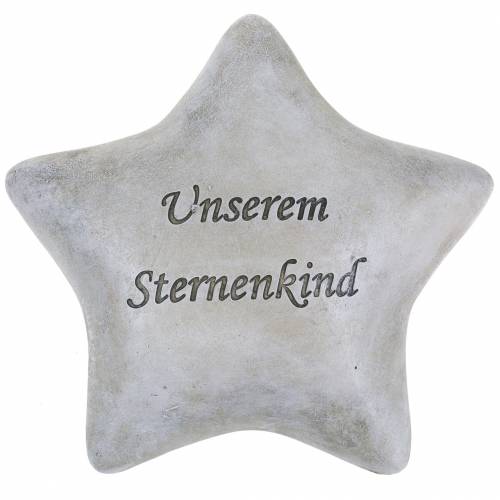 Floristik24 Grabschmuck Stern "Unserem Sternenkind" 15cm 2St