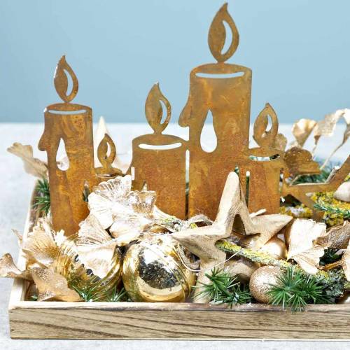 Floristik24 Sterne aus Holz zum Hängen Mangoholz 10,5–11,5cm 8 St