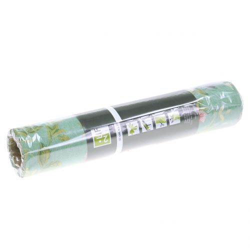 Floristik24 Dekostoff Blumen Grün 30cm x 3m