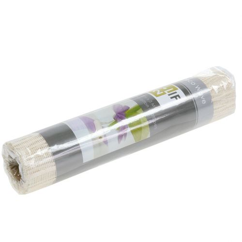 Floristik24 Stoffband Tischläufer Creme 26cm x 300cm