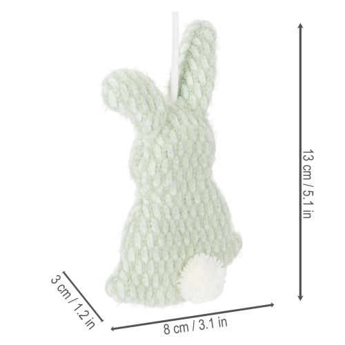 Artikel Osterhase zum Aufhängen als süße Frühlingsdekoration für Innenräume 13cm 3St
