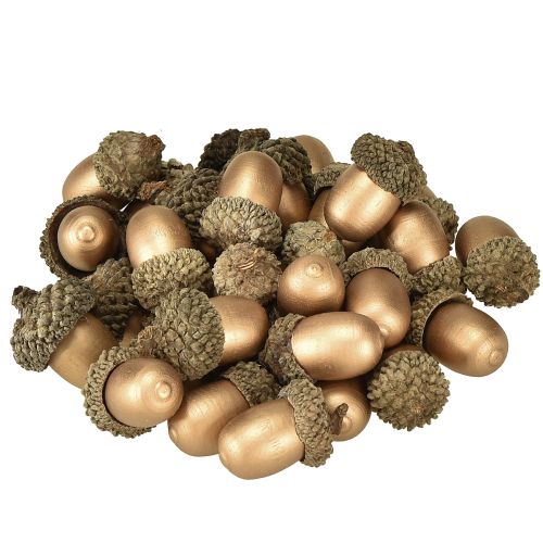 Floristik24 Streudeko Deko Eicheln Herbst Winter Gold 3cm 36 St