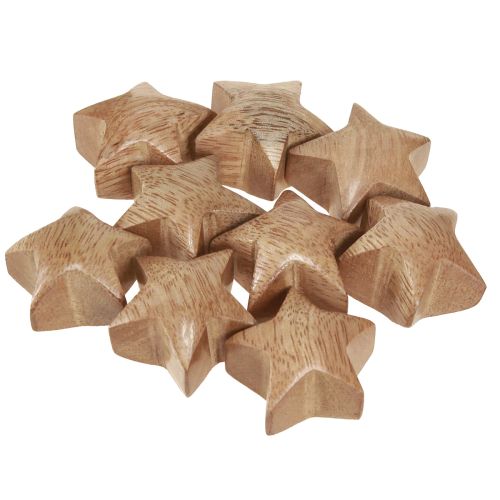 Artikel Streudeko Holz Mini Sterne Adventsdeko Mangoholz 3cm 9 St