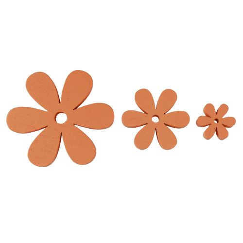 Artikel Streudeko Holz Blumen Blüten Orange Sommer Ø2–6cm 20St