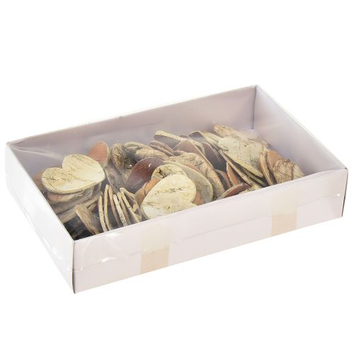 Floristik24 Streudeko Holz Herz Holzherzen Rinde Birke 4cm 60 St