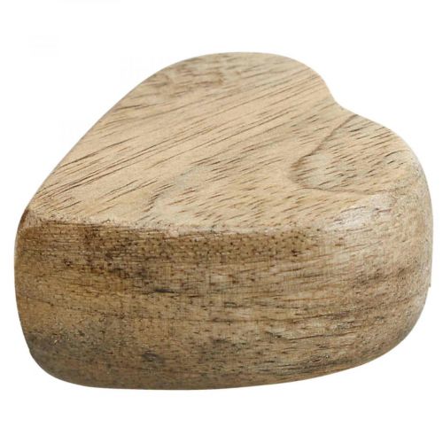 Floristik24 Streudeko Holzherzen Tischdeko Herz Holz Natur 5cm 6St