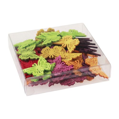 Artikel Streudeko Schmetterling Holz Tischdeko Frühling 4×3cm 72 St