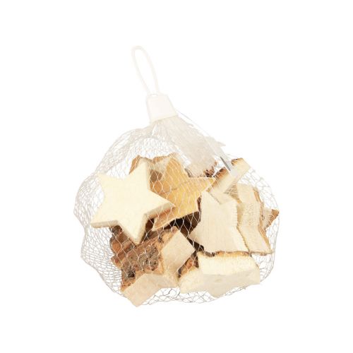 Floristik24 Streudeko Weihnachten Sterne Holzsterne mit Rinde Ø5cm 12 St