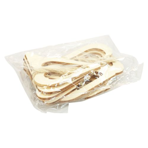 Artikel Holzherzen Dekohänger Holz Deko Herz Natur 6/8/10/12cm 16 St