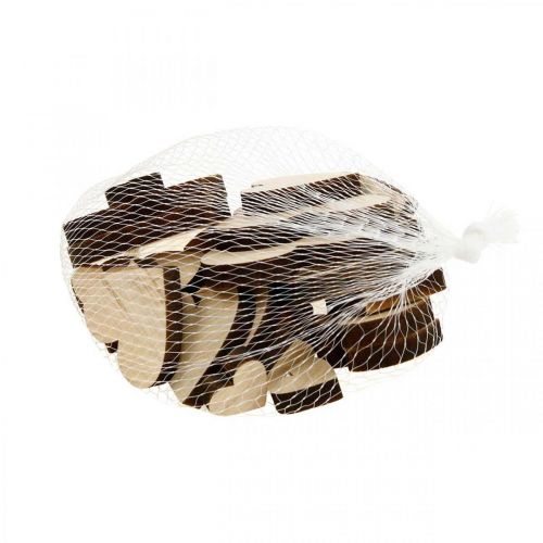 Floristik24 Holzherzen Streudeko Herz Natur Braun Tischdeko 29 St