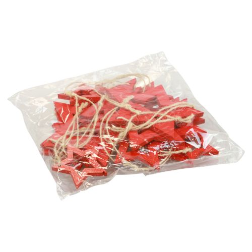 Artikel Holzsterne Deko Dekohänger Holz Stern Rot 6/8/10/12cm 16 St