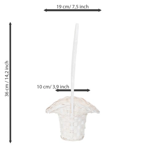 Artikel Streukorb für Hochzeitsblumen und Blütenblätter 36cm 3St
