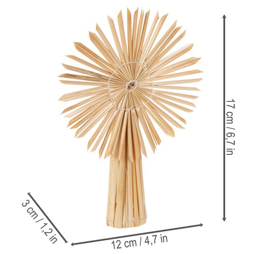Strohstern-Set aus 35 Figuren und Sternen für Christbaumschmuck, naturfarben | Floristik24.ch