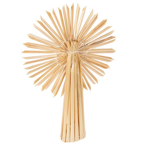 Strohstern-Set aus 35 Figuren und Sternen für Christbaumschmuck, naturfarben | Floristik24.ch
