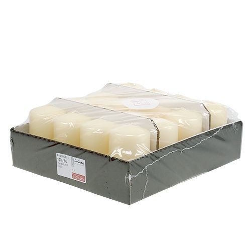 Floristik24 Stumpenkerze 100/60 Creme 16 St