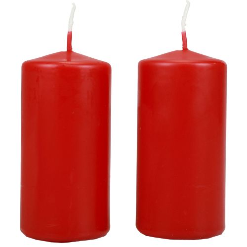 Stumpenkerzen H100 Ø50cm Rot Kerzen 12St