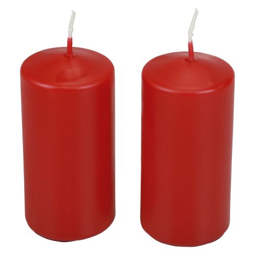 Stumpenkerzen H100 Ø50cm Rot Kerzen 12St | Floristik24.ch