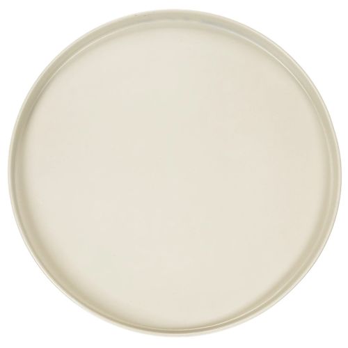 Dekotablett rund Metall 30 cm beige für Wohn- und Pflanzendekoration | Floristik24.ch
