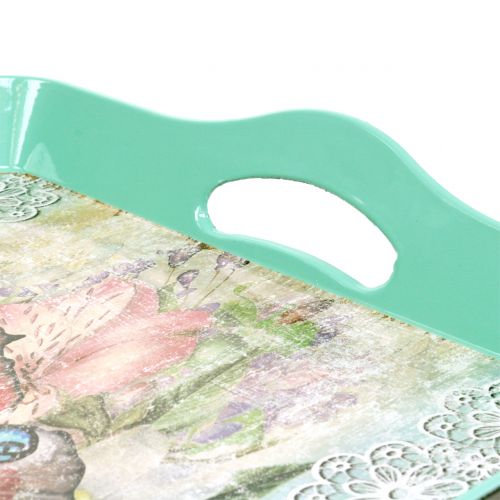 Floristik24 Tablett Vintage Schmetterling 44x30cm