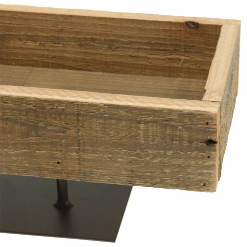 Floristik24 Deko Tablett Holz am Fuß 40cm