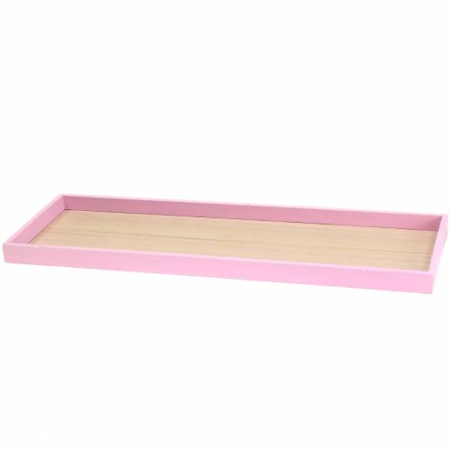 Floristik24 Holztablett Rosa 49cm x 16,5cm