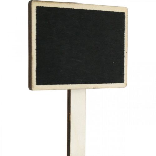 Tafel zum Stecken, Holztafel zum Beschriften, Pflanzenschild, Hochzeitsdeko, Schulanfang 10×7cm L22cm 12St