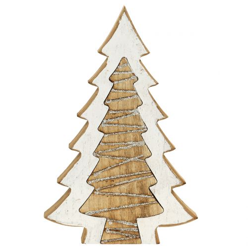 Floristik24 Tanne in Tanne Natur/Creme 25,5cm x 16,5cm