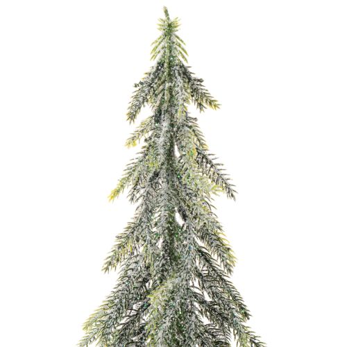 Künstliche Tanne 60cm mit Schneeoptik und Holzsockel | Floristik24.ch