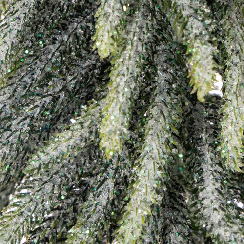 Tannenbaum künstlich geeist mit Holzsockel 75 cm für Winterdekoration | Floristik24.ch