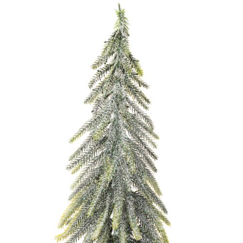 Künstlicher Tannenbaum 90 cm gefrostet mit Holzsockel | Floristik24.ch