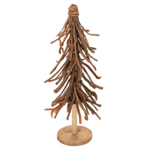 Tannenbaum aus Weidenzweigen auf Holzsockel 48 cm natur online kaufen | Floristik24.ch