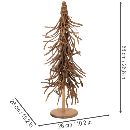 Deko-Baum aus Weidenzweigen auf Holzfuss, 68 cm, Naturton | Floristik24.ch