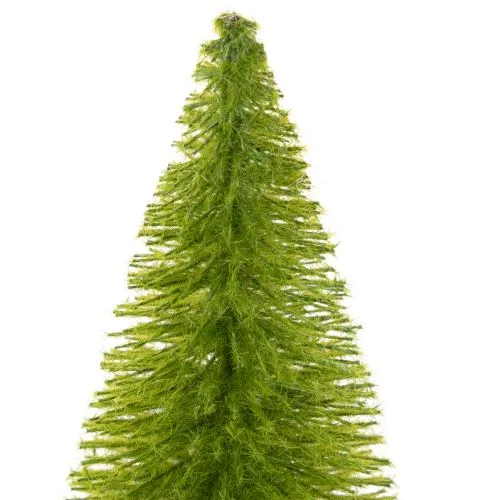Künstliche Mini-Tannenbäume mit Holzfuss 16 cm 6er-Set in Grün, Rot und Orange für Innenbereich | Floristik24.ch