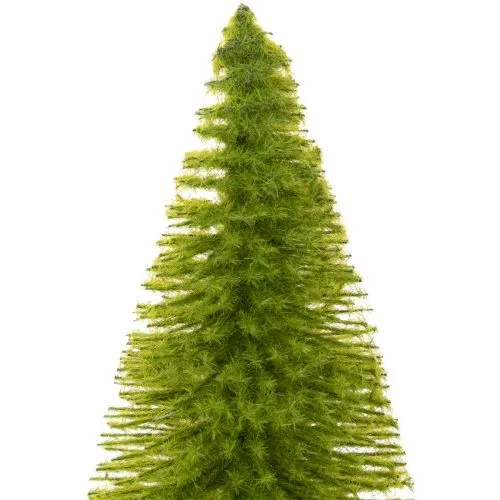 Künstlicher Tannenbaum 31 cm aus Kunststoff und Holz in Grün, Rot und Orange im 3er-Set | Floristik24.ch