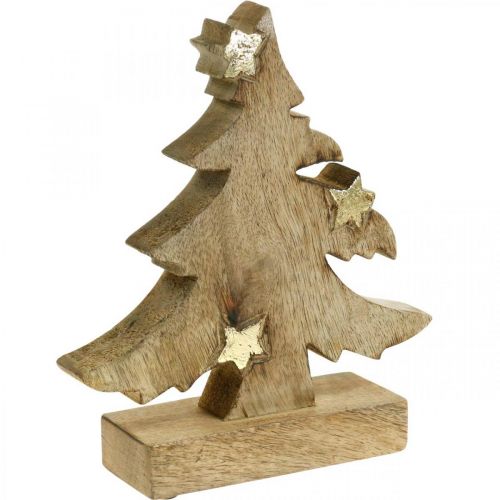 Floristik24 Tannenbaum Mangoholz Natur Deko Weihnachtsbaum 20×18×5cm