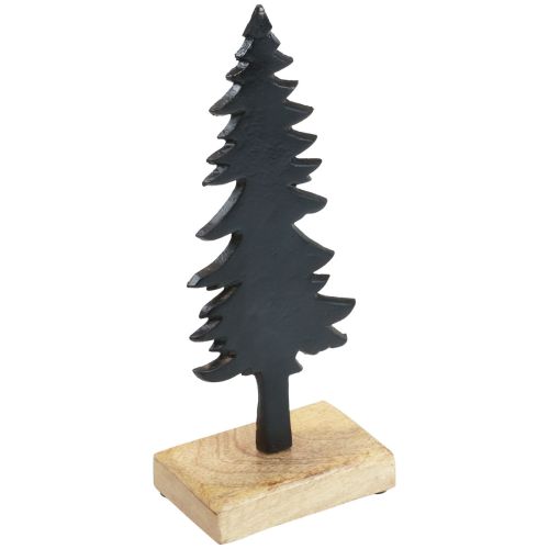 Weihnachtsdeko Tannenbaum Holz Metall Tischdeko H27cm