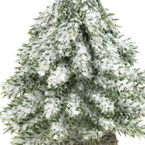 Floristik24 Tannenbaum mit Schnee, Weihnachtsdeko, Deko-Tanne H14cm