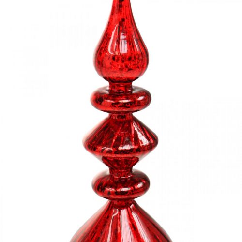 Artikel Baumspitze Rot Glas Deko Weihnachten Spitze Christbaum H35cm