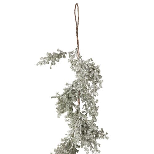 Tannengirlande mit Zapfen Winterdeko Frost Weiß L145cm
