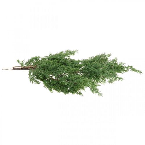 Floristik24 Künstlicher Zypressenzweig Grün zum Aufhängen aus 5 Dekozweigen 75cm