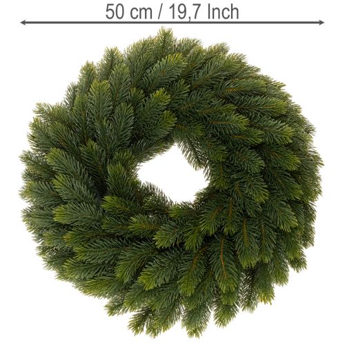 Künstlicher Tannenzweige Kranz rund 50 cm grün | Floristik24.ch