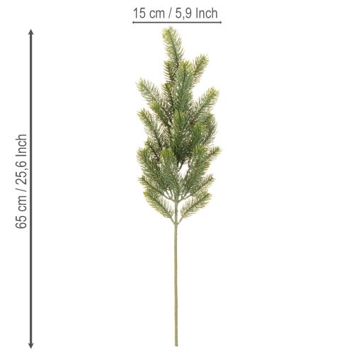 Künstlicher Tannenzweig 65cm im 3er-Set, Grün | Floristik24.ch