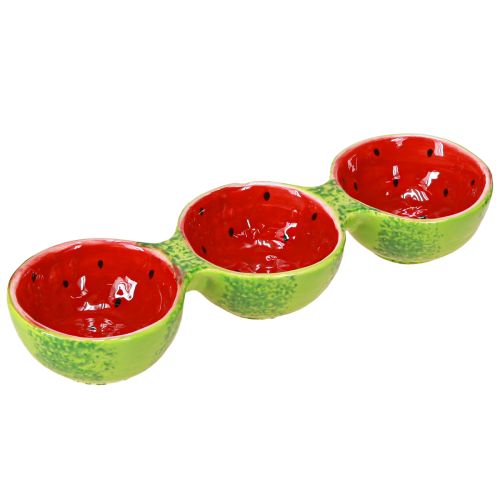 Artikel Tapas Set Wassermelone Dipschalen Keramik 8,5×28cm 1St