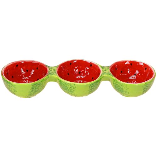 Artikel Tapas Set Wassermelone Dipschalen Keramik 8,5×28cm 1St