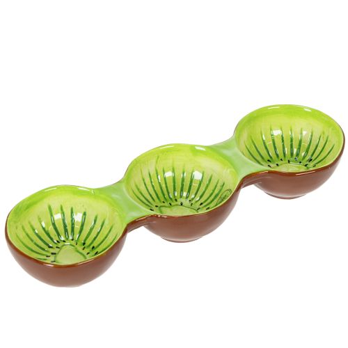 Keramikschale Kiwi Motiv Sommerdeko für stilvolles Servieren Tapas und Snacks 30cm
