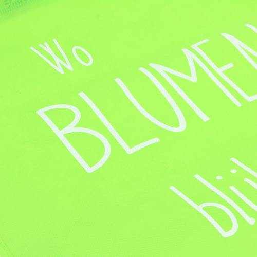 Floristik24 Tragetasche Grün "Wo Blumen blühen..." 38cm x 46cm 24St