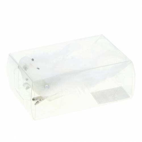 Floristik24 Mini Taube am Clip 9cm 2St